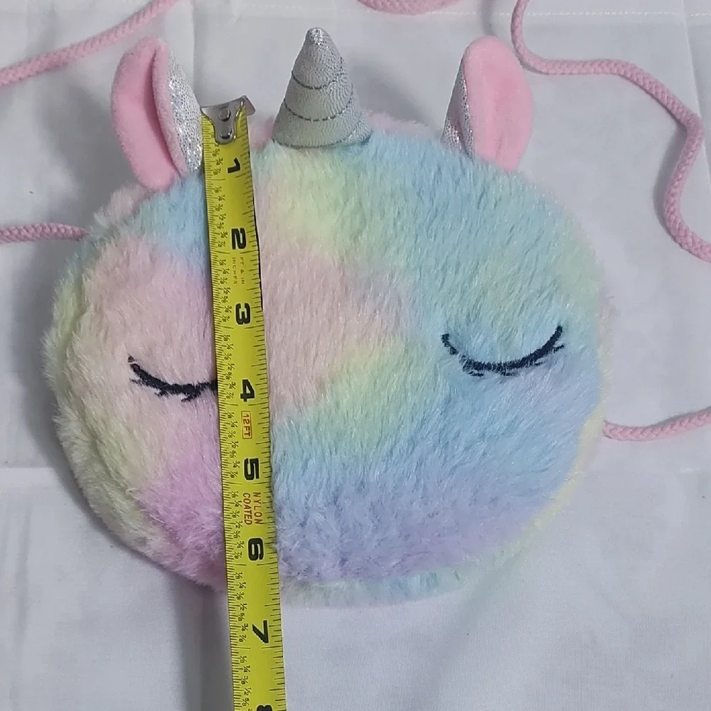 Pastel Unicorn‎ Plush Crossbody Bag